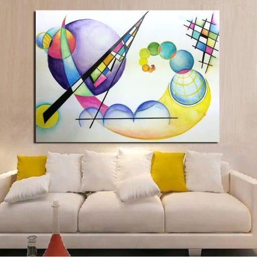 JQHYART Surrealism Wassily Kandinsky Canvas Art Oil Painting Moder Home Decor Picture Wall Pictures For Living Room No Frame