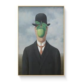 Rene Magritte Canvas Painting Surrealism Classic Artwork Reproduction Posters and Print Wall Art Picture for Living Room Cuadros