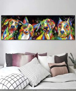 Colorful Dogs Painting for Kids