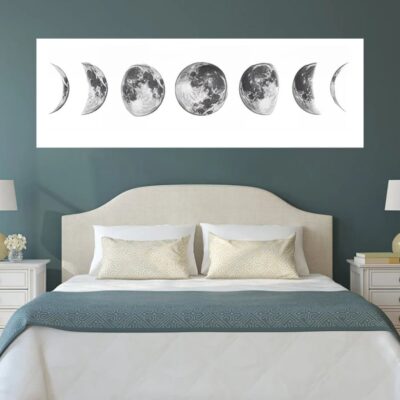 Moon Phase Canvas Painting Wall Art Printed on Canvas - Image 2