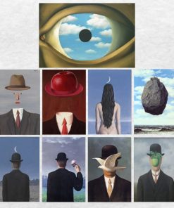 Surrealism Classic Artwork by René Magritte Wall Art Printed on Canvas