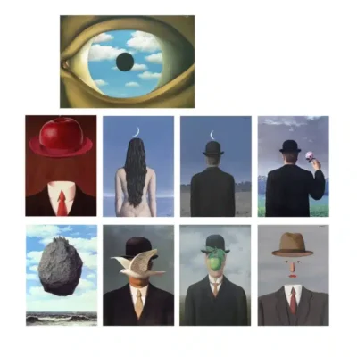 Surrealism Classic Artwork by René Magritte Wall Art Printed on Canvas