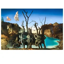 Swans Reflecting Elephants by Salvador Dalí 1937