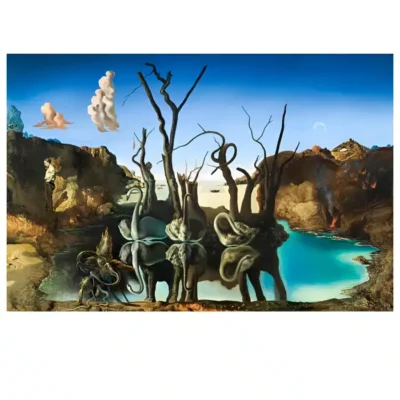 Swans Reflecting Elephants by Salvador Dalí 1937