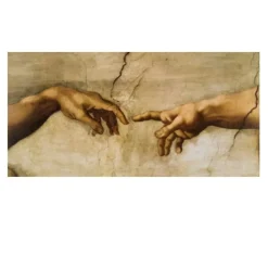 The Creation Of Adam by Michelangelo Printed on Canvas
