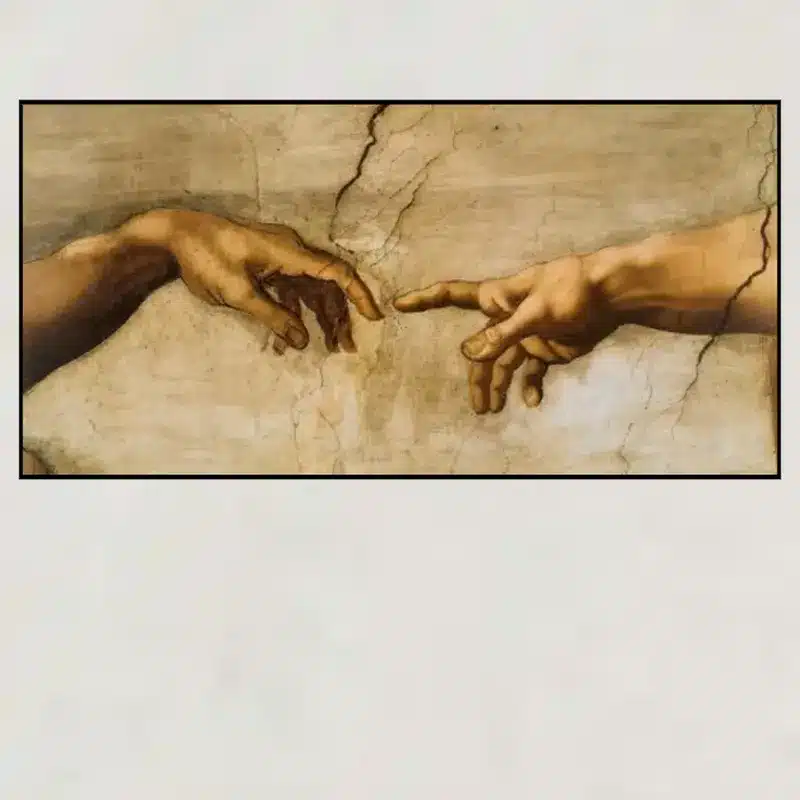 The Creation Of Adam by Michelangelo Famous Art Canvas Painting