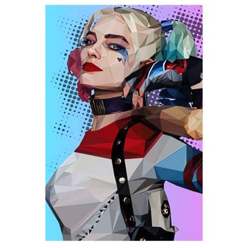 The Joker Woman Wall Art Picture from Suicide Squad Harley Quinn Movie - Image 2