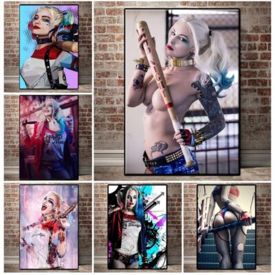 The Joker Woman Wall Art Picture from Suicide Squad Harley Quinn Movie