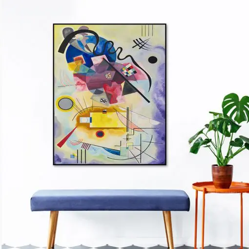 Vintage Wassily Kandinsky Famous Abstract Printing Canvas Paintings Poster and Print Wall Art Picture for Living Room Home Decor