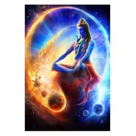 Shiva Hindu God Modern Wall Art Painting Printed on Canvas