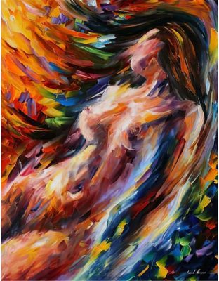 Passion Sexy Painting Naked Woman and Man Abstract Body Art Graffiti Oil Painting Canvas Print for Bedroom Hotel Wall Decoration
