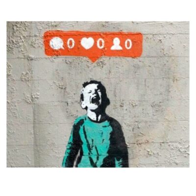 Classic Graffiti Art By Banksy Life is Beautiful Printed on Canvas - Image 4