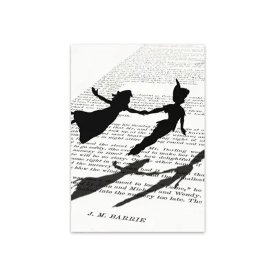B) Black White Shadow On the Book Pages