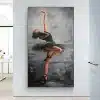Beautiful Ballerina Wall Art Painting Printed on Canvas
