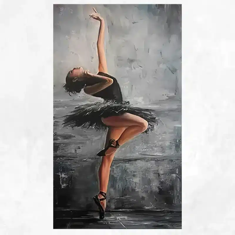 Beautiful Ballerina Wall Art Painting Printed on Canvas