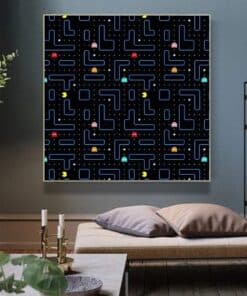 Classic PacMan Game Modern Canvas Painting Printed on Canvas