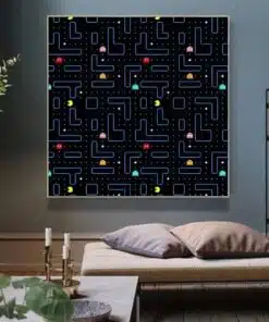Classic PacMan Game Modern Canvas Painting Printed on Canvas