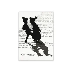 D) Black White Shadow On the Book Pages