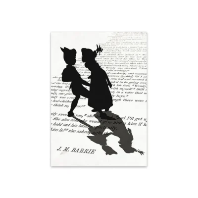 D) Black White Shadow On the Book Pages