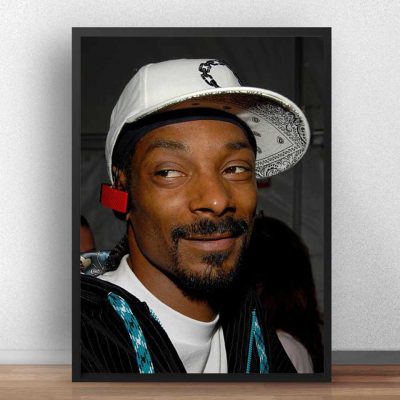 Snoop Dogg's Famous Music Star Poster Printed on Canvas