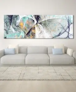 Abstract Oil Painting With a Beautiful Color Blend Printed on Canvas