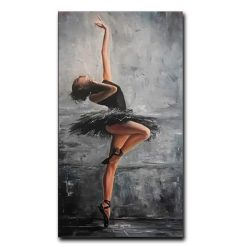 Wall Art Portrait Art Painting Wall Canvas Art Poster and Print Wall Art Beautiful Ballerina Picture for Living Room Home Decor