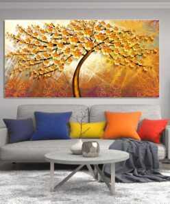 Modern Art Beautiful Trees Landscape Painting Printed on Canvas