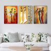 Modern Art Painting of African Women Printed on Canvas
