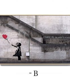Banksy Graffiti Art Painting Panda Elephant Abstract Canvas Posters and Prints Modern Wall Cuadros for Living Room Home Decor