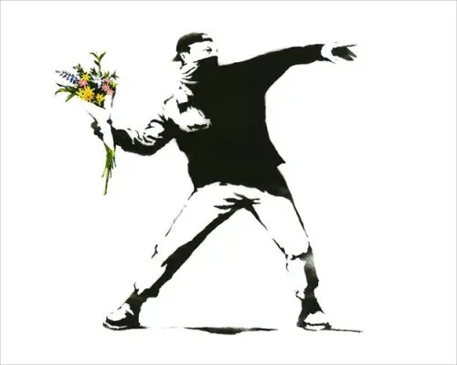 Classic Graffiti By Banksy Art Canvas Painting & Calligraphy Nordic Fashion Posters and Prints Home Decoration Wall Art Picture