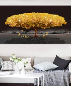 Modern Art Beautiful Trees Landscape Painting Printed on Canvas