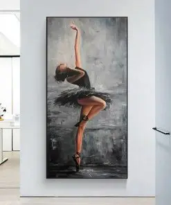 Beautiful Ballerina Wall Art Painting Printed on Canvas