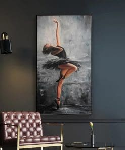 Beautiful Ballerina Wall Art Painting Printed on Canvas
