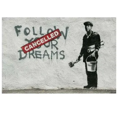 Mural Graffiti Panda Elephant Follow your Dreams There is Always Hope - Image 2