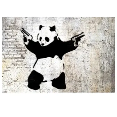Mural Graffiti Panda Elephant Follow your Dreams There is Always Hope - Image 4