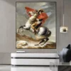 Napoleon Crossing the Alps Oil Painting Printed on Canvas