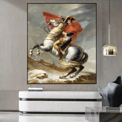 Napoleon Crossing the Alps Oil Painting Printed on Canvas