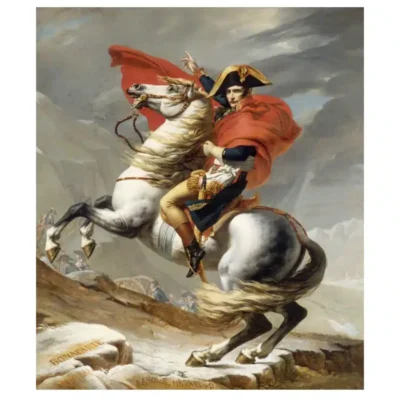 Napoleon Crossing the Alps by Jacques-Louis David 1801