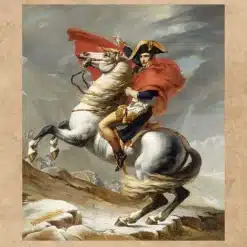 Napoleon Crossing the Alps Oil Painting Printed on Canvas - Image 3