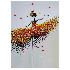 Abstract Ballet Girl Painting