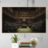 Abstract Oil Painting by Banksy Devolved Parliament Printed on Canvas