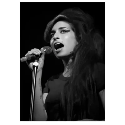 Amy Winehouse Famous British Singer and Songwriter Picture Printed on Canvas - Image 2