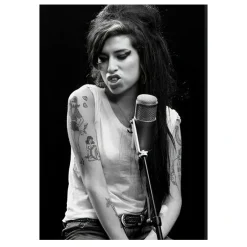 Amy Winehouse Famous British Singer and Songwriter Picture Printed on Canvas - Image 4