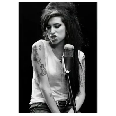 Amy Winehouse Famous British Singer and Songwriter Picture Printed on Canvas - Image 4