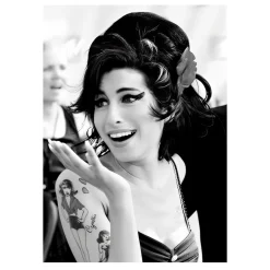 Amy Winehouse Famous British Singer and Songwriter Picture Printed on Canvas - Image 6