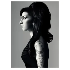 Amy Winehouse Famous British Singer and Songwriter Picture Printed on Canvas - Image 7