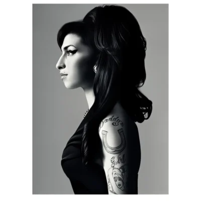 Amy Winehouse Famous British Singer and Songwriter Picture Printed on Canvas - Image 7