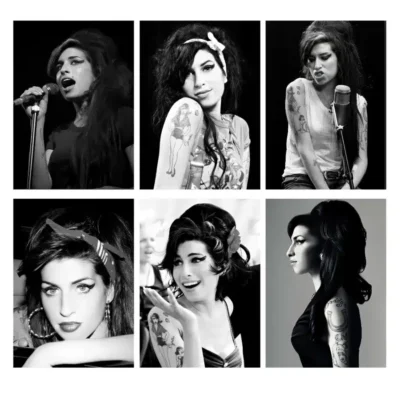 Amy Winehouse Famous British Singer and Songwriter Picture Printed on Canvas