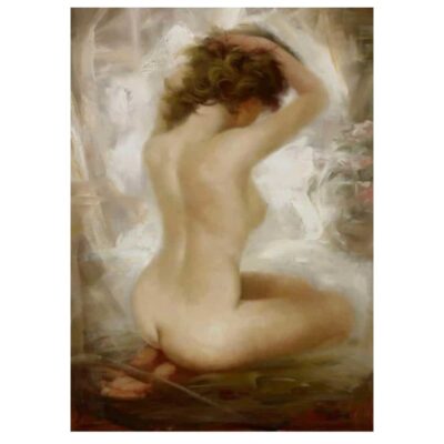 Beautiful Oil Paintings With Nude Womens Printed on Canvas - Image 4