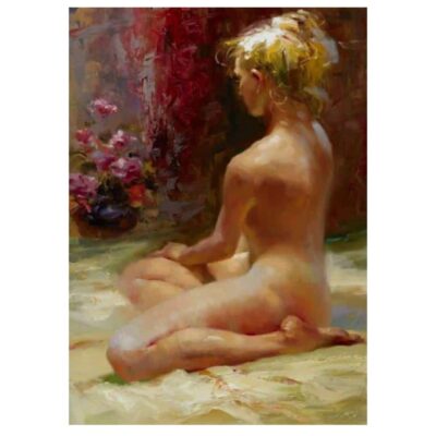 Beautiful Oil Paintings With Nude Womens Printed on Canvas - Image 5